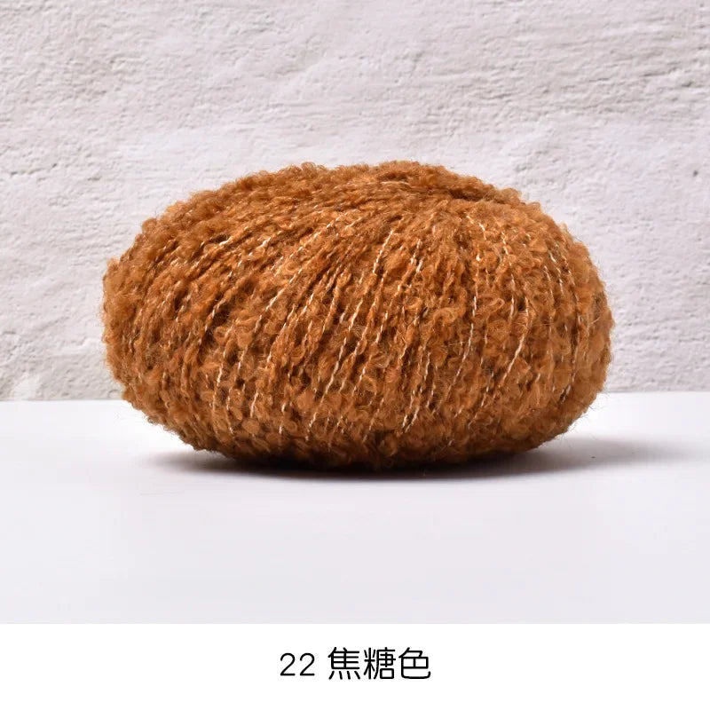 50g/roll Velvet Yarn Soft Cotton Knitting Crochet Dyed Yarn DIY Hand-woven Wool Crochet Sweater Hat Dolls 200M