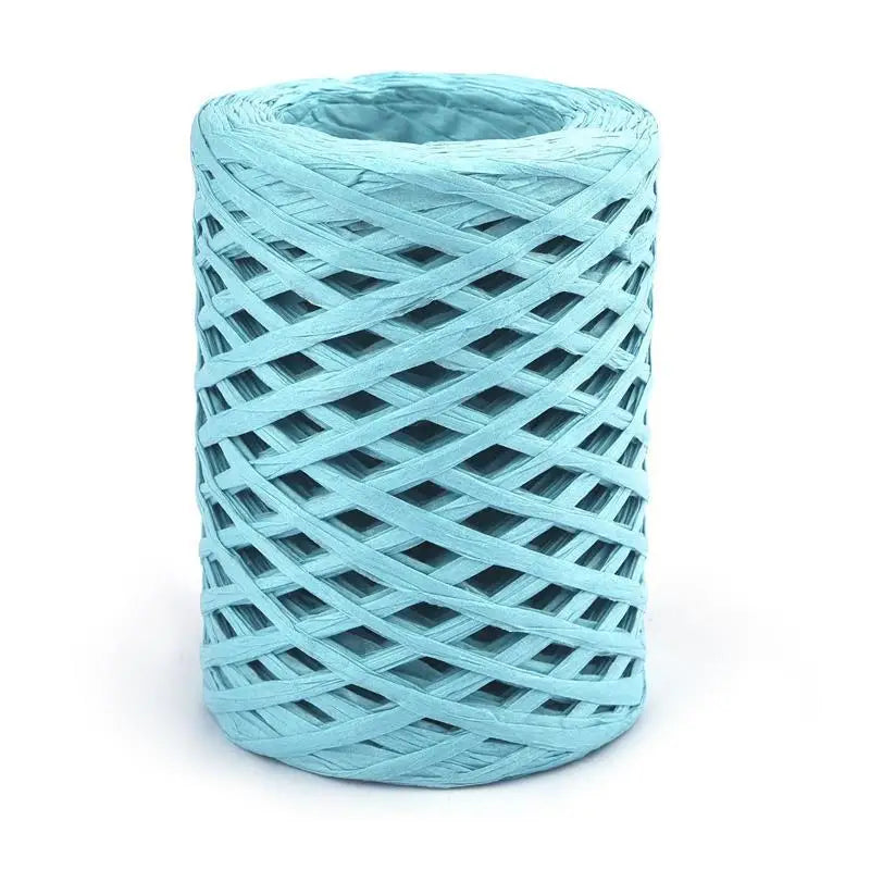 100M Natural Raffia Straw Yarn for Knitting Crocheting Paper Threads Friendly Paper Yarn DIY Handmade Summer Sunhat Beach Bag