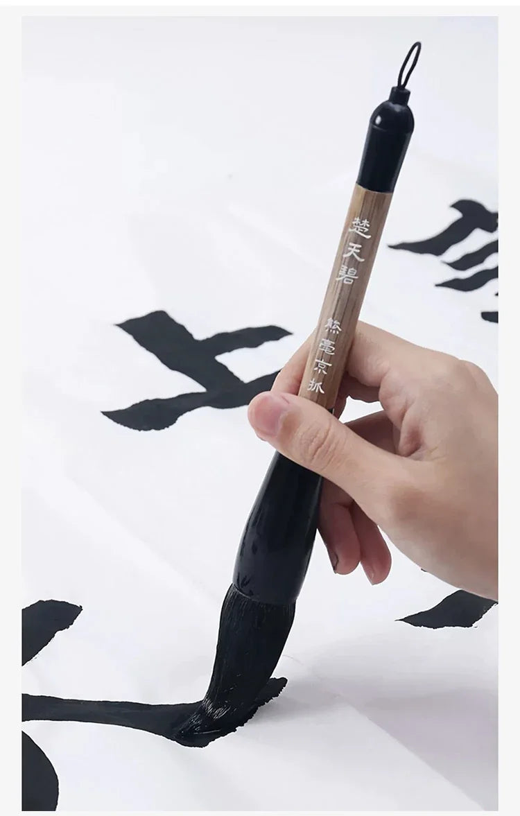 6/9/12/16Pcs Chinese Calligraphy Brushes Set with Roll-up Bamboo Brush Holder Sumi Painting Writing Kanji Art Watercolor Brush