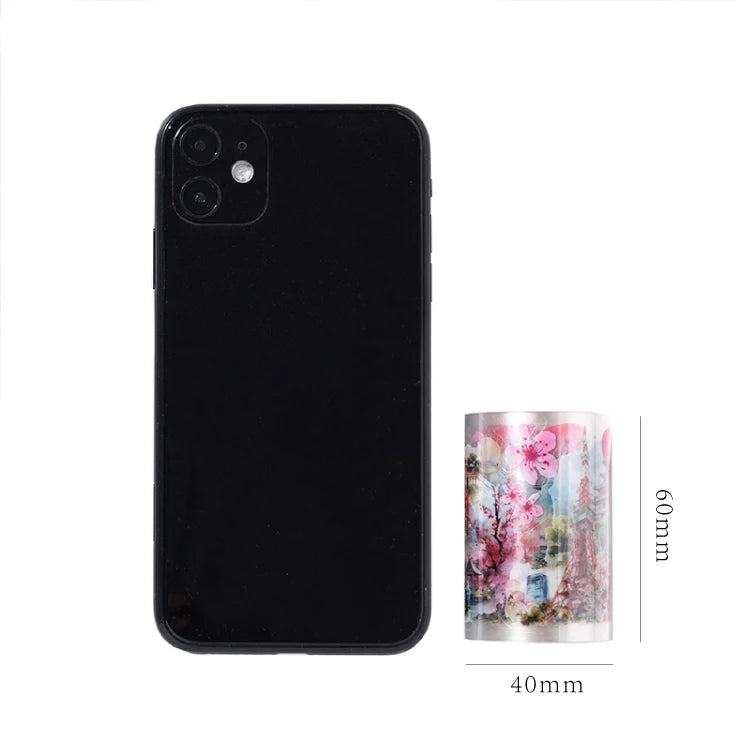 60mm*2m PET Travel Landscape Tape Stickers Creativity Hand Account Adhesive hand made Diy Junk Journal Scrapbooking Supplies