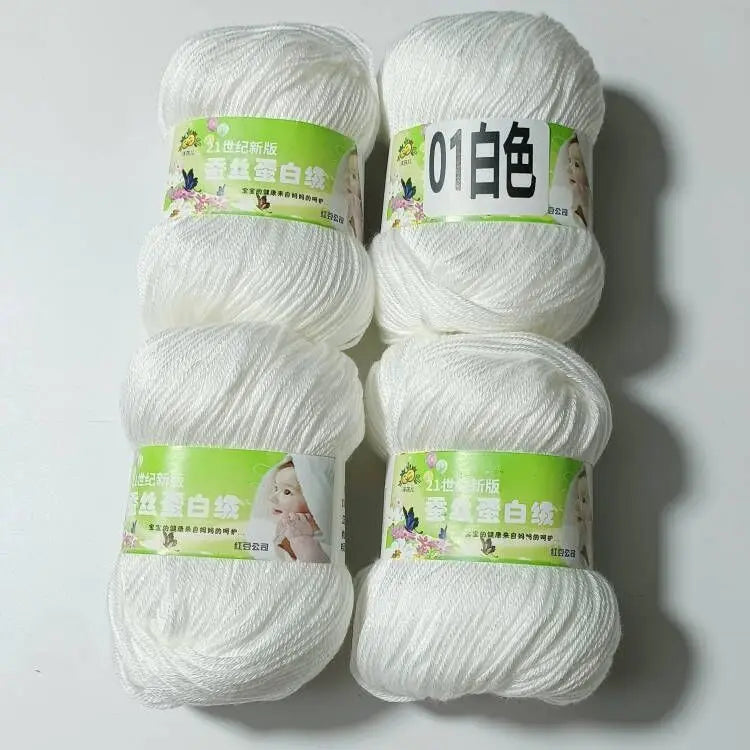 4PCS 200g Baby Cashmere Cotton Dot Yarn Soft Warm Lanas For Hand Knitting And Crochet Cloth milk cotton yarn