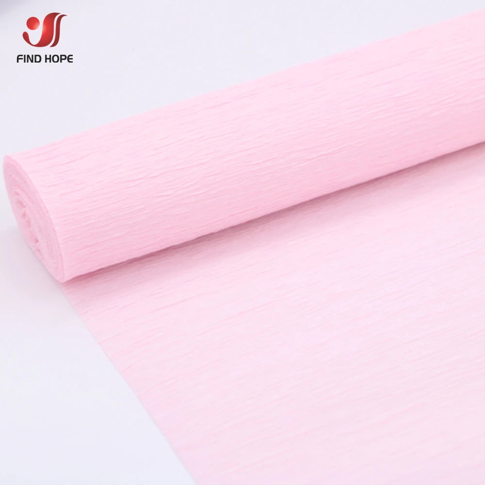 15 Colors 250x25cm Colored Crepe Paper Roll Origami Crinkled Crepe Paper DIY Flowers Decoration Gift Wrapping Paper Fold Crafts
