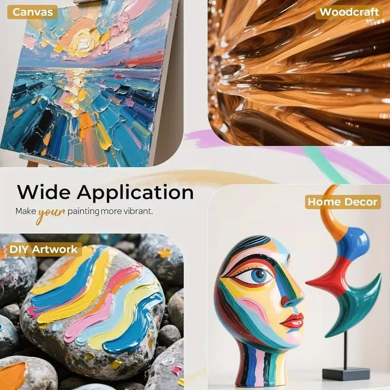 200ml/120ml/60ml High-Gloss Acrylic Varnish Sealing Glue Non-Yellowing Protective Transparent Coating Waterproof Gloss Finish