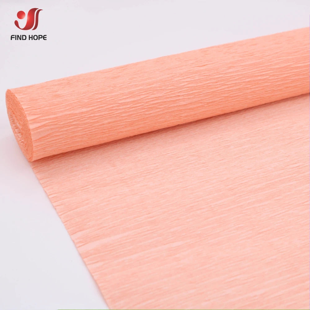 15 Colors 250x25cm Colored Crepe Paper Roll Origami Crinkled Crepe Paper DIY Flowers Decoration Gift Wrapping Paper Fold Crafts