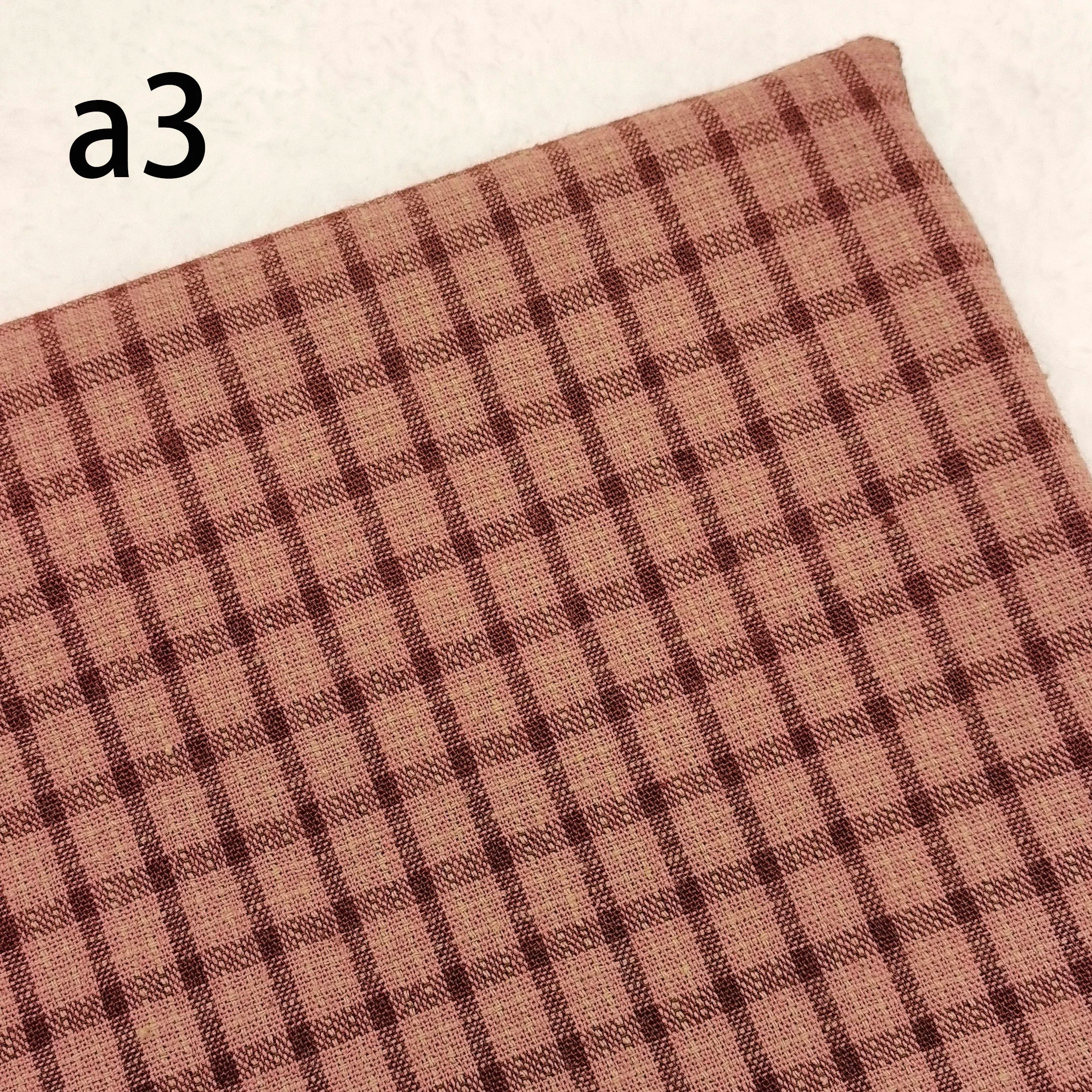 DIY Japan Little Cloth group Yarn-dyed fabric,for sewing Handmade Patchwork Quilting ,Grid Stripe For Sewing Doll clothes