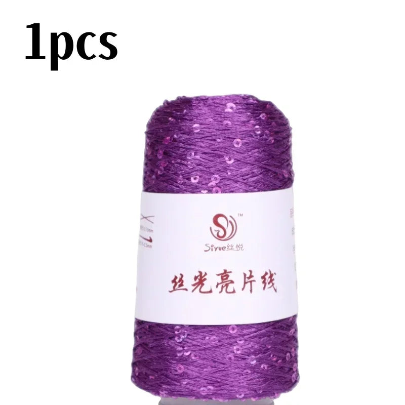 150 Colour 700M 100g special Sequin yarn DIY garment accessories Rag doll Knitting yarn