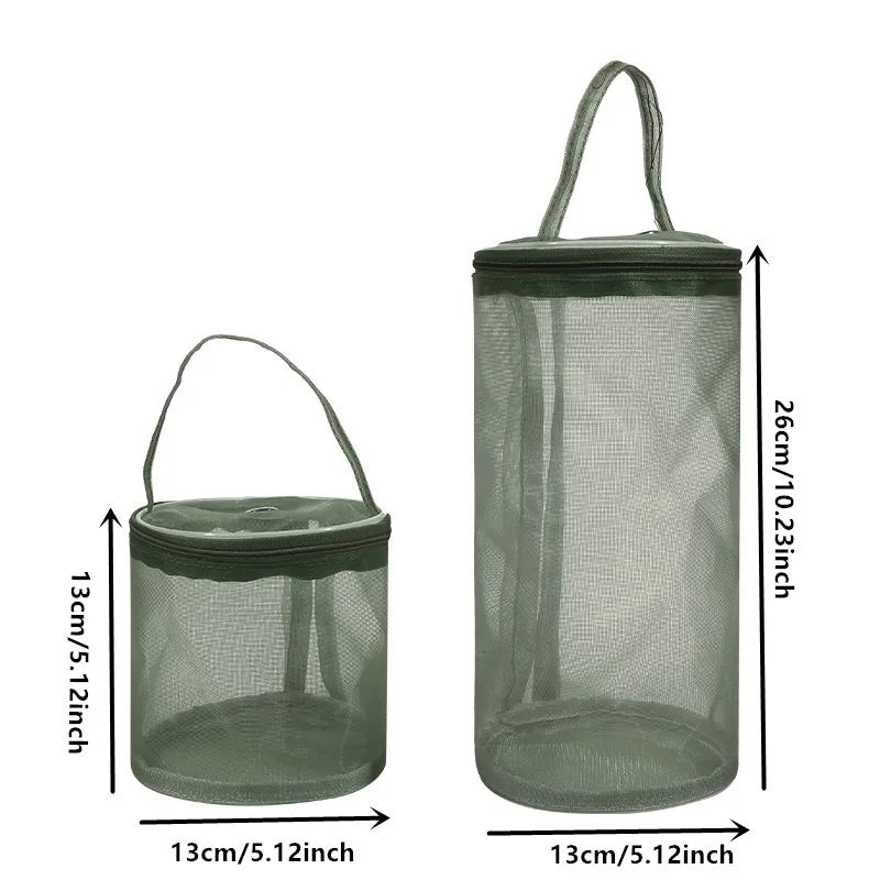 Hollow Mesh Knitting Wool Yarn Bags Portable Storage Bag Solid Color Crochet Handbag Organizer Weave Tools Sewing Accessories