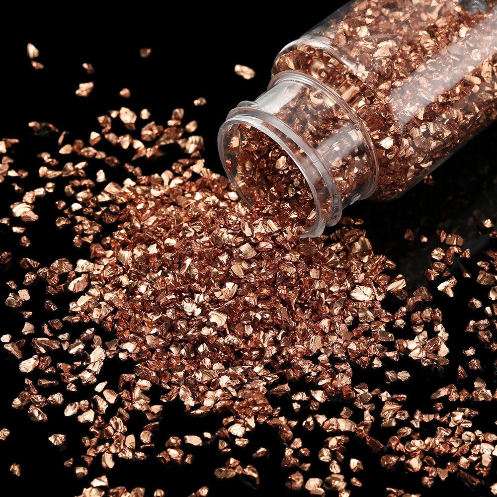 30g/Bottle Glass Broken Stones Resin Fillings for DIY Medium/Small Crystal UV Epoxy Filler Nail Art Decoration Jewelry Making