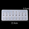 New International Chess Shape Silicone Mold DIY Clay UV Epoxy Resin Mold Pendant Molds For Jewelry DIY
