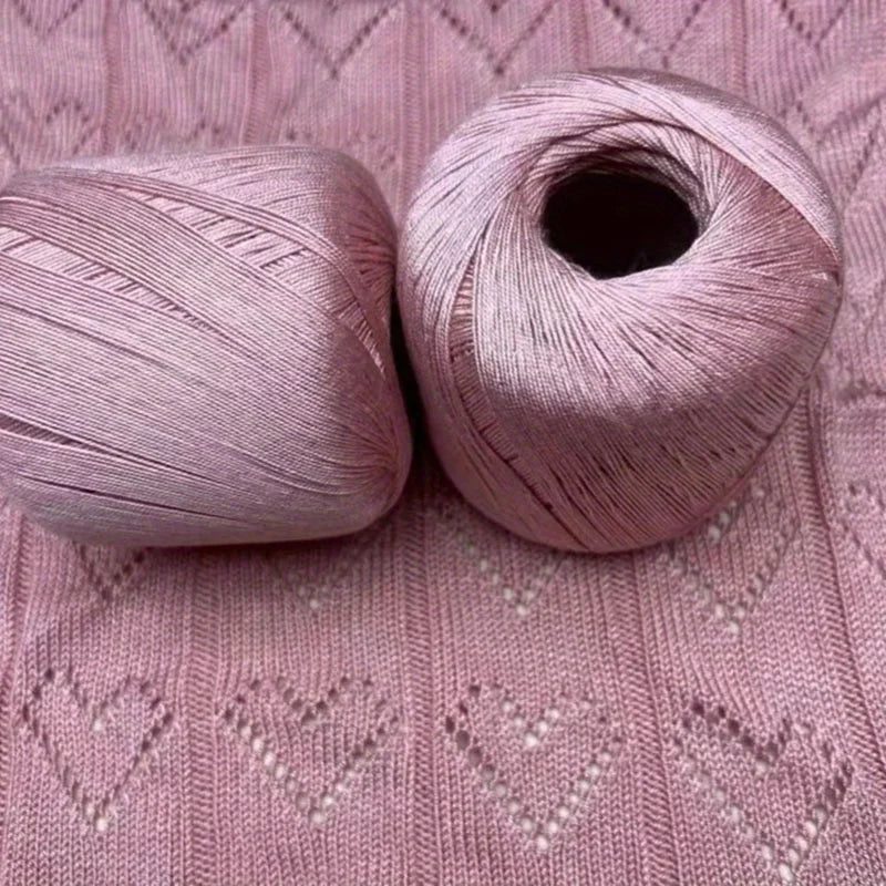 Silk Cotton Yarn - Fine Lace Thread for Crochet, Knitting Sweater,Shawls, Scarves, and DIY Crafts, Soft Durable Yarn 1.76oz/pc