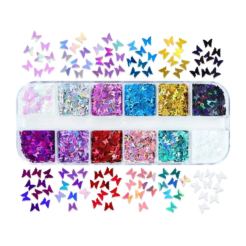 Holographic Letters Resin Sequins Fillers Epoxy Resin Filling Crafts Materials Iridescent Glitter Flakes Jewelry Making Supplies