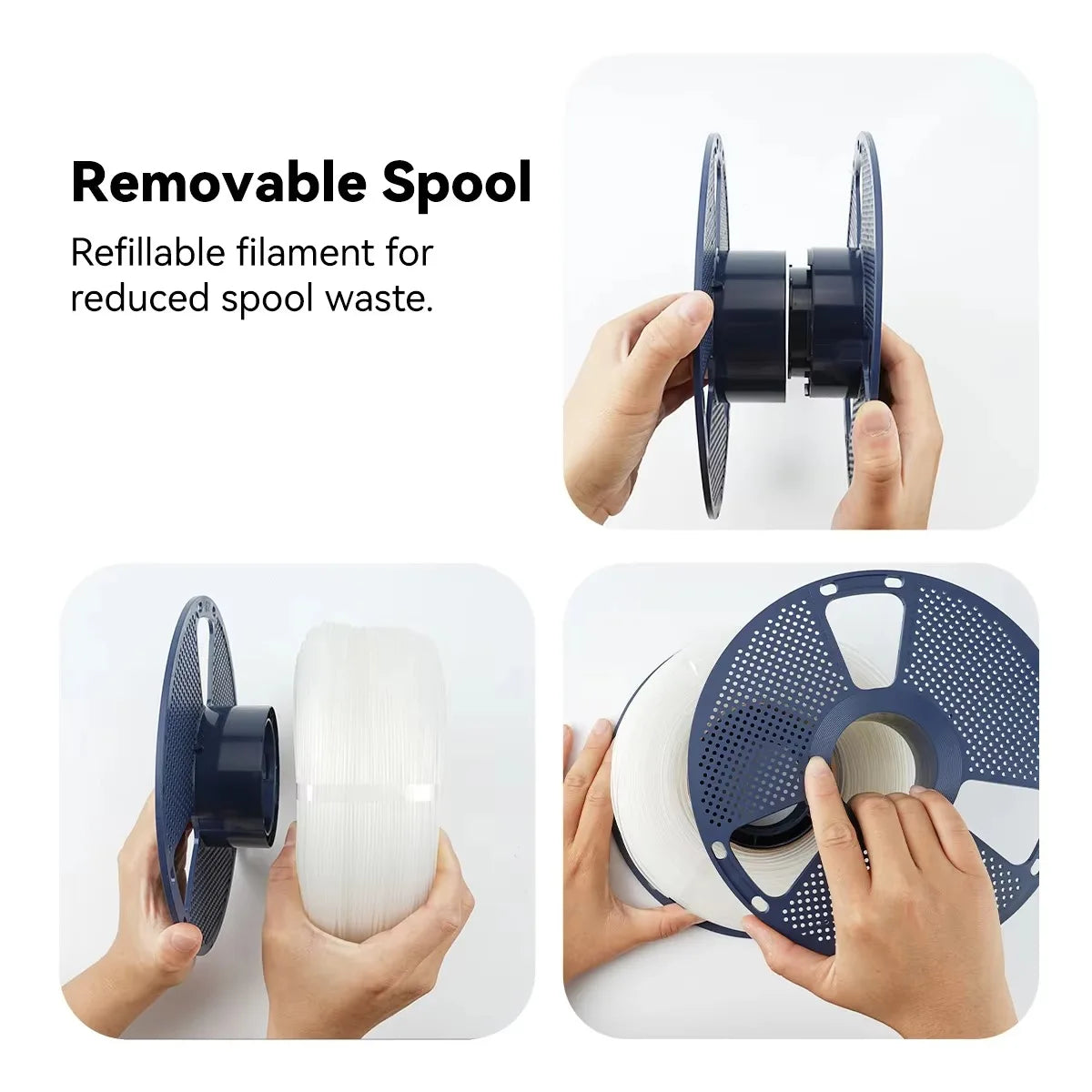 SUNLU 0.8KG PP 3D Filament 1.75mm 800g/Roll Filament Excellent Toughness Strong Fatigue Resistance Filament Fit Most FDM Printer