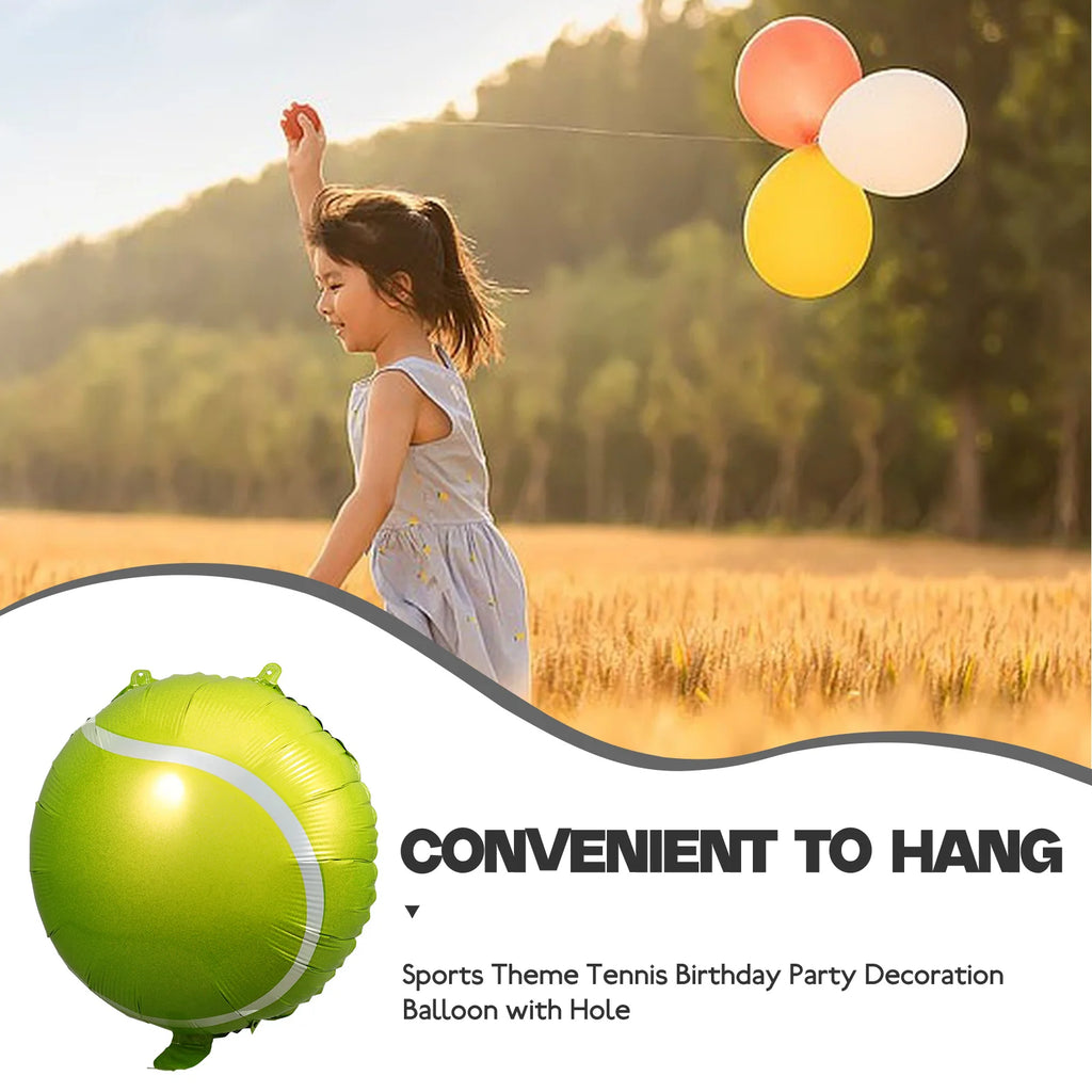 10 Pcs Inflatable Tennis Balloons Birthday Party Decorations Baby Balloons