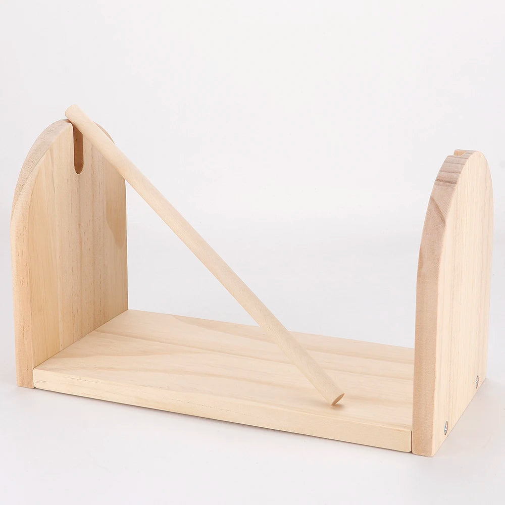 1pcs Wood Yarn Spool Holder, Knitting Yarns Storage Rack, Rotating Spinner, Weaving Spool Frame, DIY Crochet & Knit Assist Tool