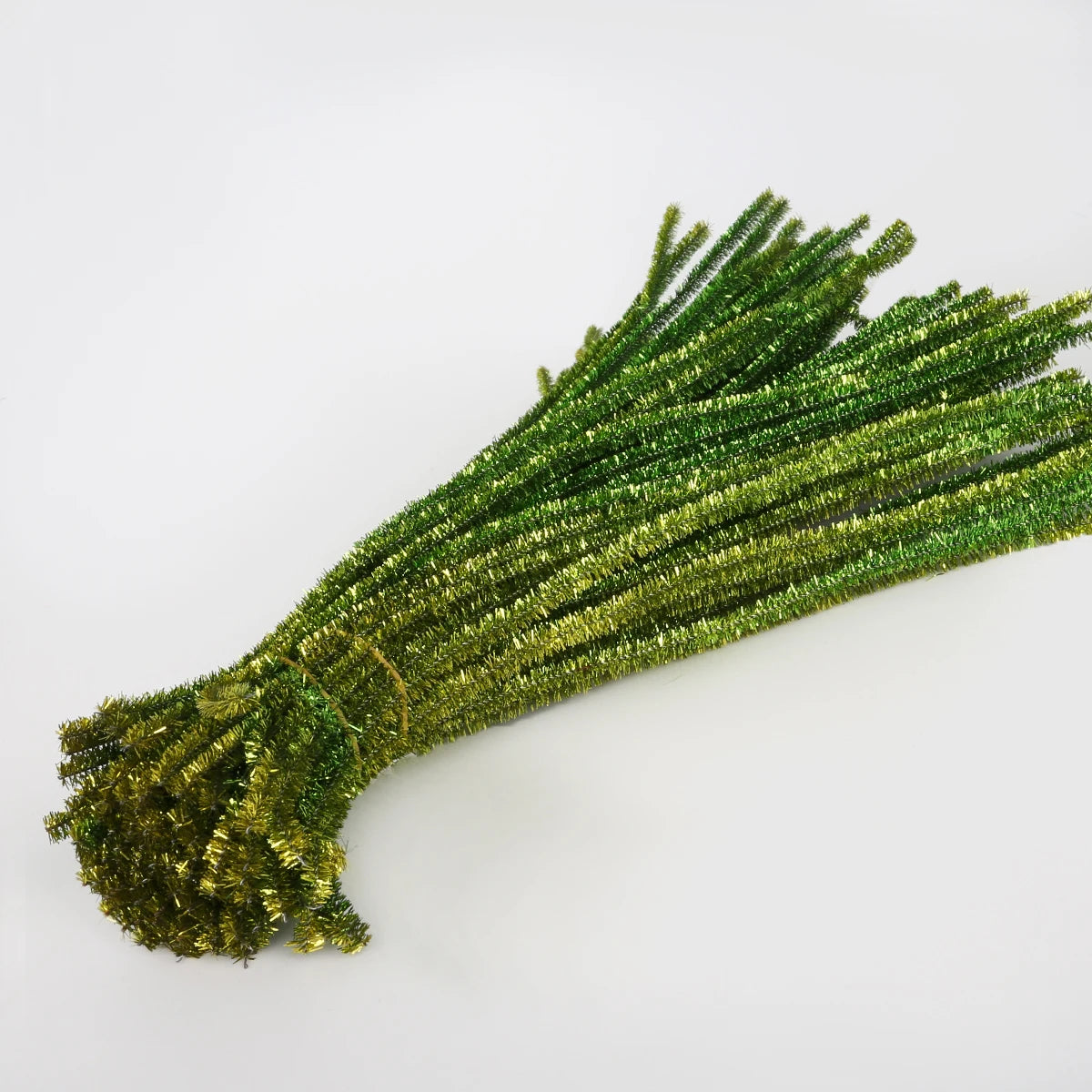 100Pcs Glitter Chenille Stem Pipe Cleaner Plush Stems Wired Sticks Kids Educational DIY Supplies Toys Making Decoration Material