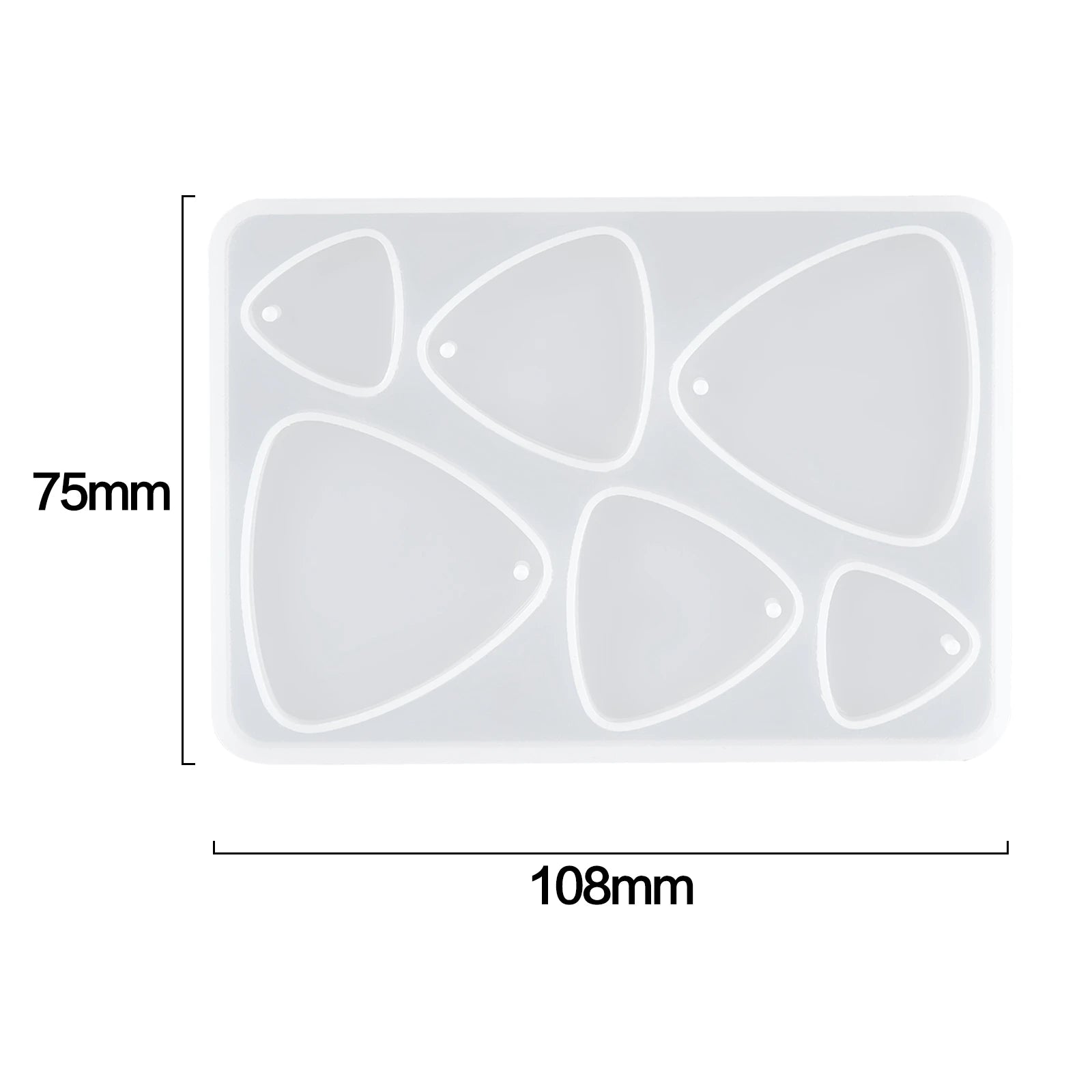 Geometric Earring Pendant Silicone Mold For Epoxy Resin DIY Earring Keychain Necklace Charms Resin Silicone Mold Jewelry Making