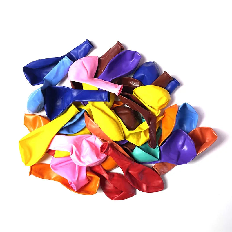 100 Colorful Balloons Colored Party Decoration Balloons Suitable for Birthday Parties Christmas Wedding Decoration Supplies