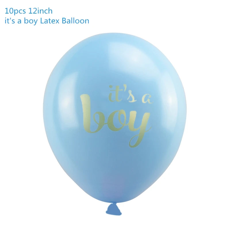 Baby Shower Boy Girl Decorations Set It's a Boy It's a Girl oh baby Balloons Gender Reveal Kids Birthday Party Baby Shower Gifts