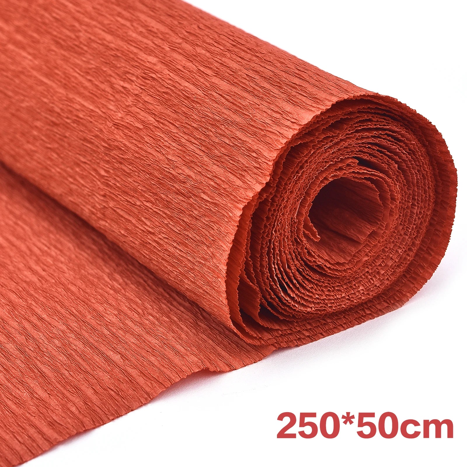 250x50cm Crepe Paper Colored Roll Origami Crinkled Crepe Paper Craft DIY Flowers Decoration Gift Wrapping Thickened Paper Craft