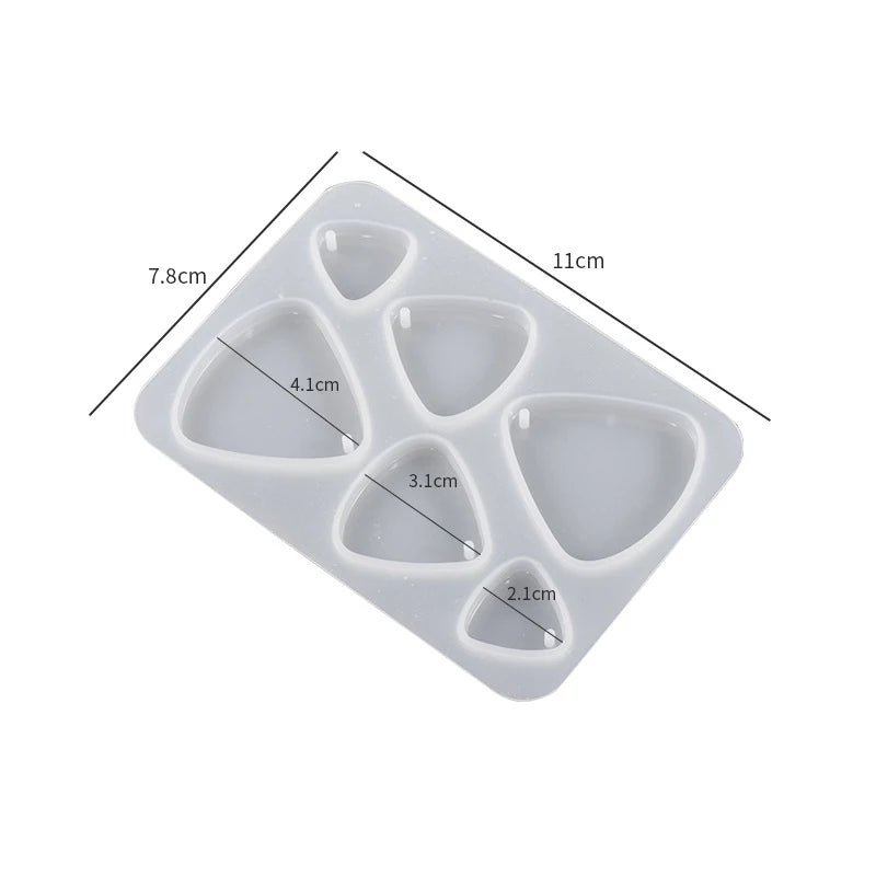 Geometric Earring Pendant Silicone Mold For Epoxy Resin DIY Earring Keychain Necklace Charms Resin Silicone Mold Jewelry Making