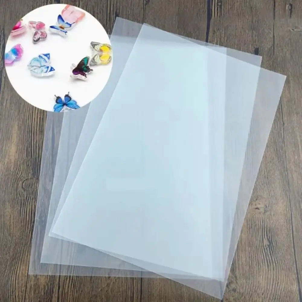 10Pcs Shrink Plastic Sheets DIY Fun Thermal Shrink Film Translucent Shrink Art Film Paper Handmade Supplies Making Party Deco