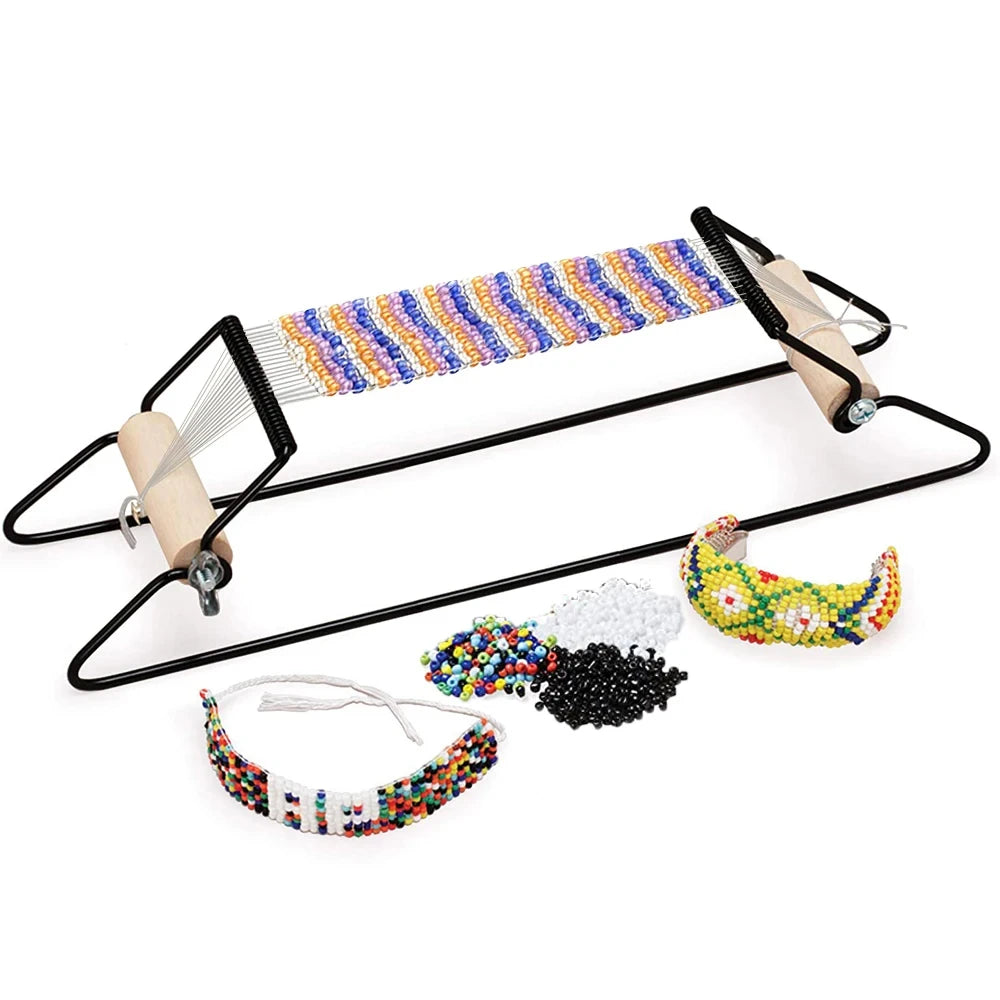 Creative Metal Bead Loom Kit Weaving Beading Loom for Jewelry Bracelet DIY Knitting Machine Handmade Beads Knitting Tool