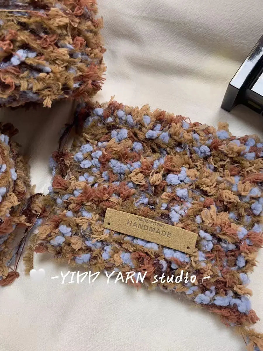 125g/roll Green Yarn Tricot Wool Blends Diy Hand Knitting Features Hand Mixed Plush Yarn Wool Ball Crochet Woven Hairpin Sweater