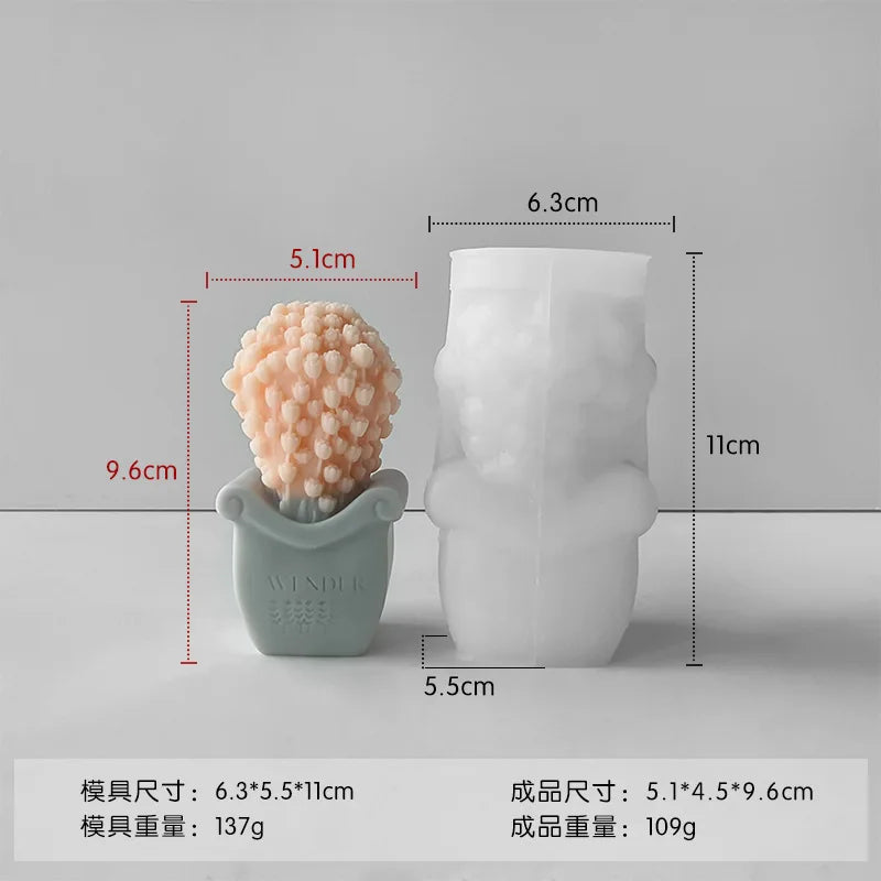 3D Tulip Bouquet Silicone Candle Molds Handmade Lavender Flower Soap Plaster Resin Crafts Mold DIY Chocolate Cake Baking Tools