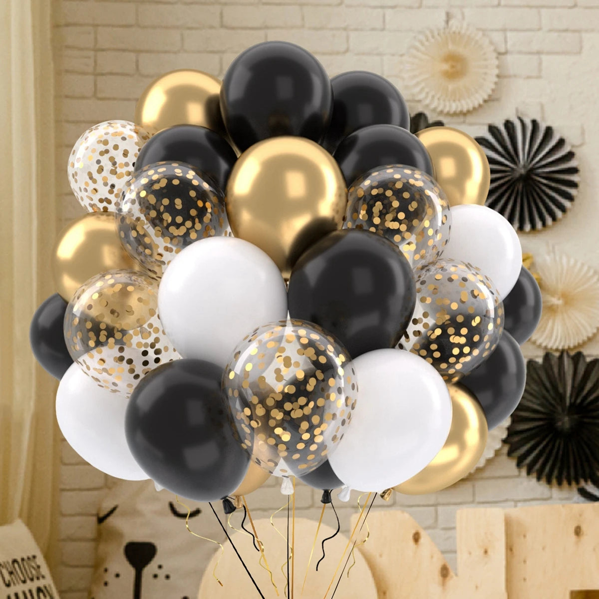 Metallic Balloons Latex Balloon Gold Confetti Balloons for Birthday Weddings Graduation Balloons Christmas Baptism Party Baloons
