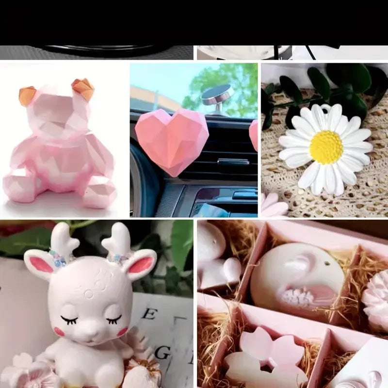 Casting Plaster Powder, Fine Craft Plaster Powder, Concrete for Casting, White Relief Casting Powder, Perfect for Craft