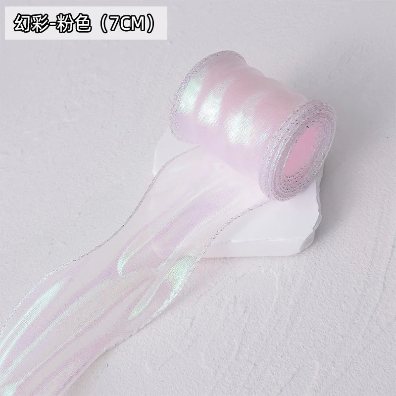 Chiffon Ribbon Organza Satin Lace for For DIY Bows Gift Wrapping Flower Bouquet Hair Accessories Sewing Trim Crafts Materials