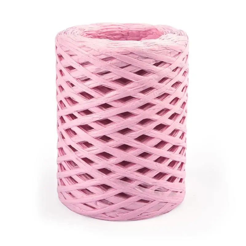 100M Natural Raffia Straw Yarn for Knitting Crocheting Paper Threads Friendly Paper Yarn DIY Handmade Summer Sunhat Beach Bag