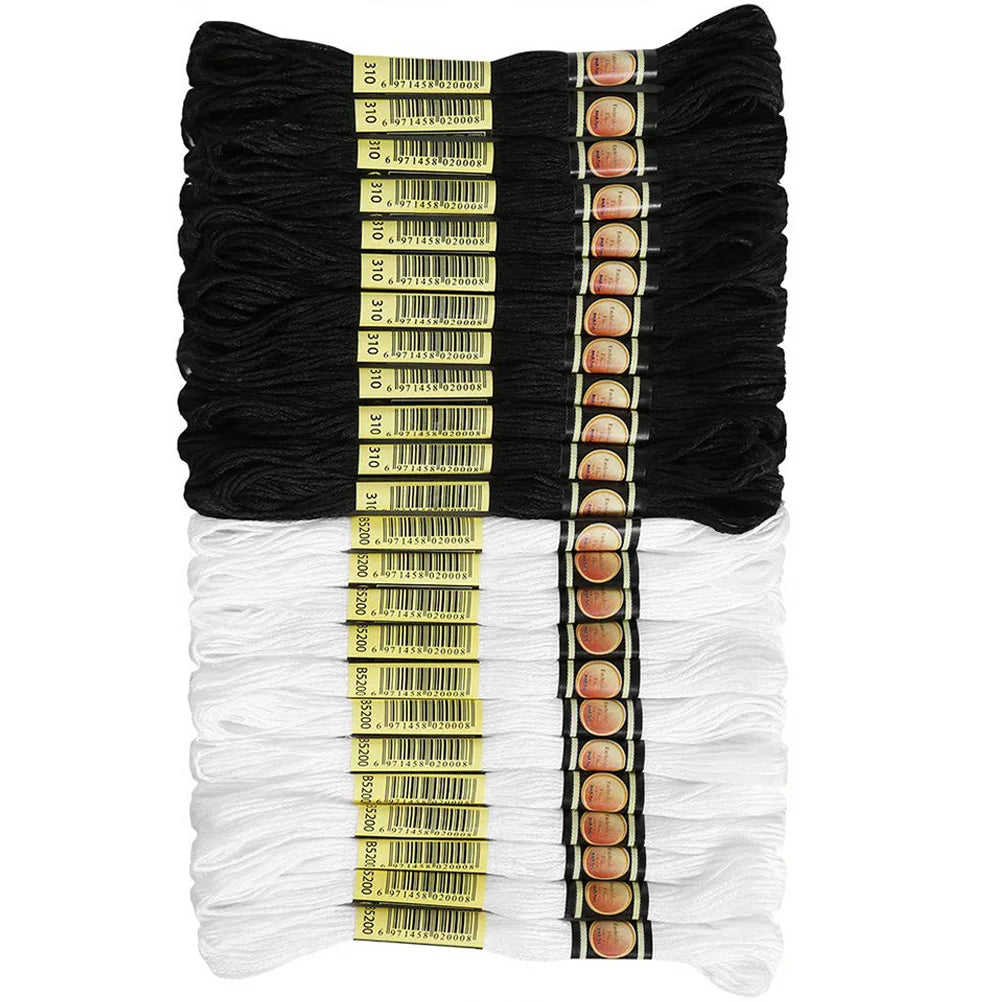 24Pcs Embroidery Thread Perfect for Embroidery Sewing Craft Quilting Cross Stitch Daily Use Portable Sewing Supply Cuttable