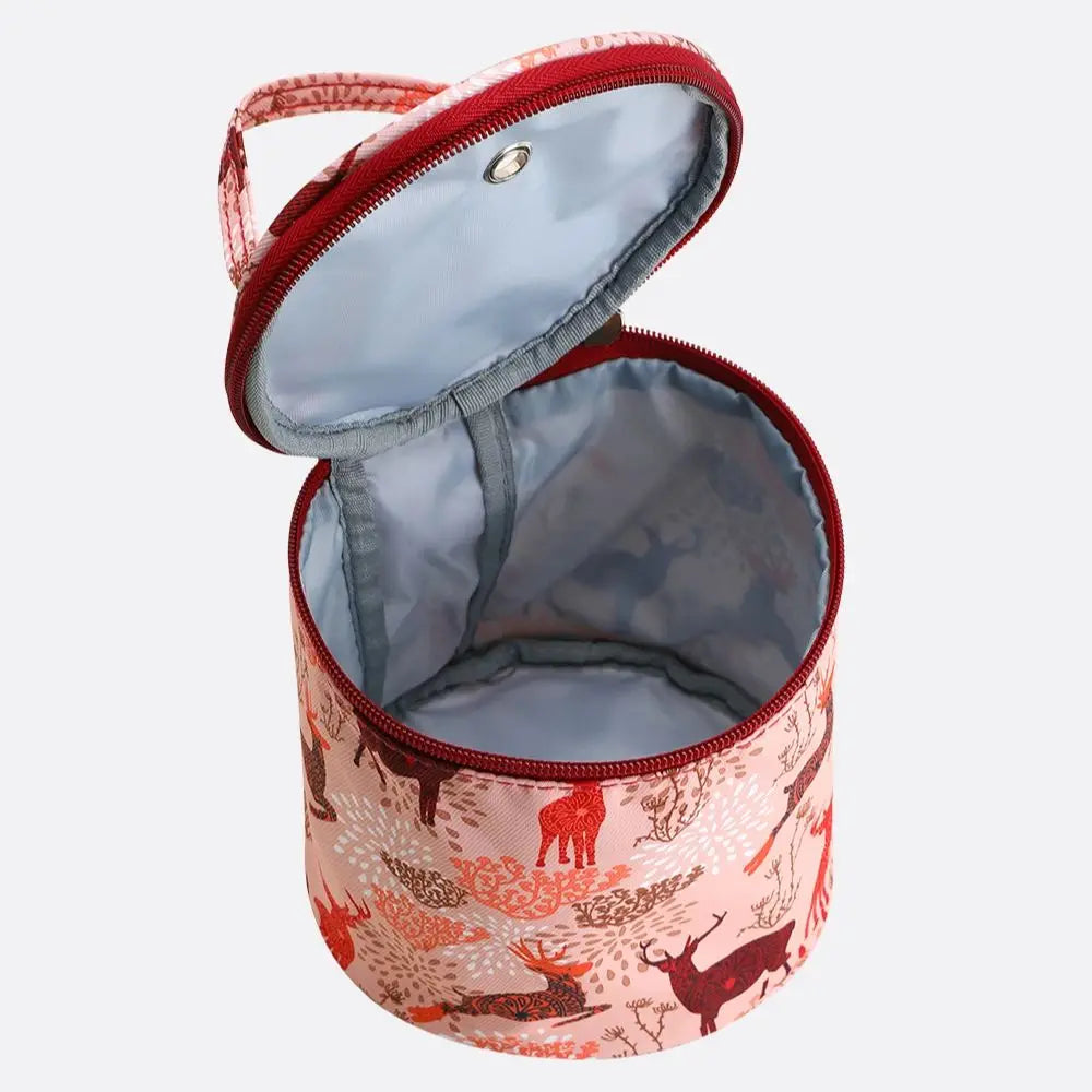 Portable Round Yarn Storage Bags Knitting Wool Yarn Bags Organizer Waterproof Crochet Hooks Bag for Sewing Accessories Tools