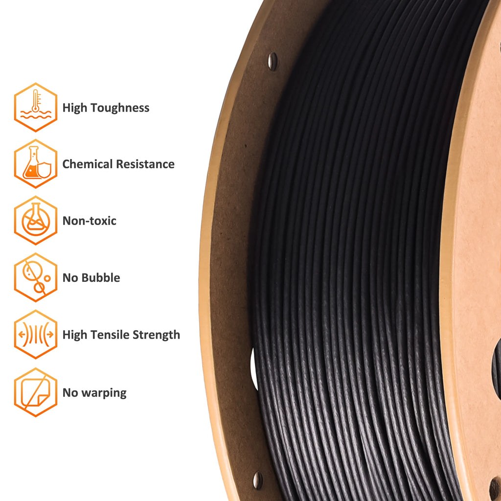 Eryone PP Carbon Fiber 0.7kg/PP 0.9kg Premium Filament 3D FDM Print,Safe Material PP,pp carbon fiber/pp filament