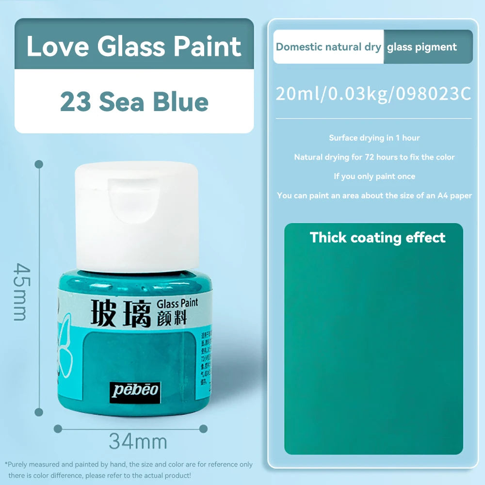 Creative 20ml Acrylic Paints Rich Color Waterproof Glass Pigments Tube For Painting Supplies Artist Drawing Art DIY Crafts