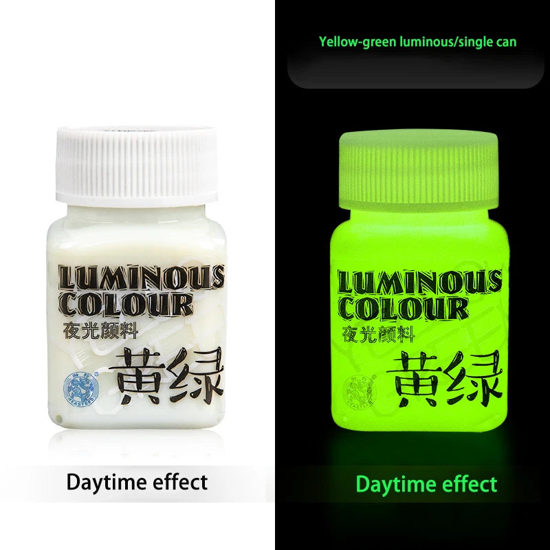 Acrylic Glow In The Dark Paint Diy Painting Luminous Pigments Waterproof Makeup Nails Clothes Shoes Liquid Fluorescent Paints