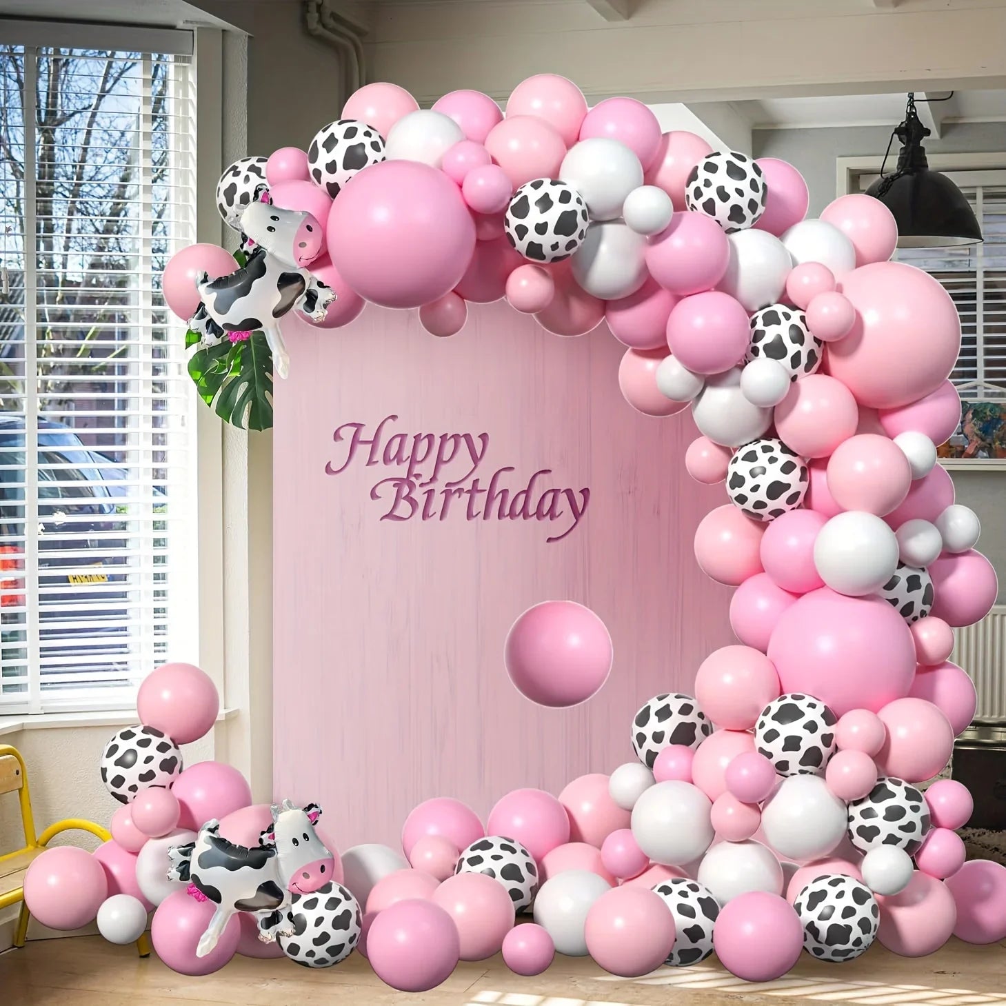 103 Pcs Decorated with Farm Themed Balloons, Suitable for Birthdays Engagement Weddings Indoor Celebrations and Anniversaries