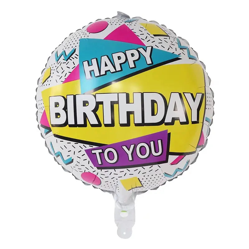 10pcs 18inch Happy Birthday Balloons Baby Shower Balloon Happy Birthday Party Decoration Foil Globos