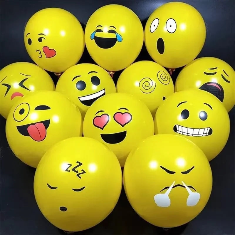 10/30 pcs 12 inch yellow mixed color latex balloon set