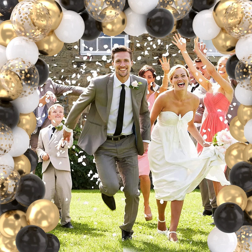 Metallic Balloons Latex Balloon Gold Confetti Balloons for Birthday Weddings Graduation Balloons Christmas Baptism Party Baloons