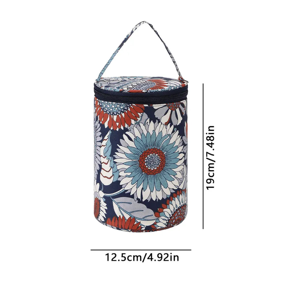 Knitting Crochet Bag Large Capacity Sewing Needles Handbag Oxford Cloth Knitting Needles Tote Organizer for Crocheting DIY Craft