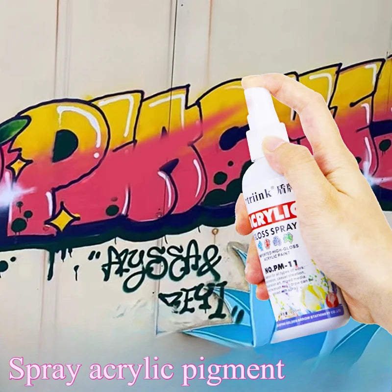 Acrylic Spray Manual Self Spray Paint Wall Painting DIY Water-based Acrylic Pigment Waterproof Sunscreen and Non Fading