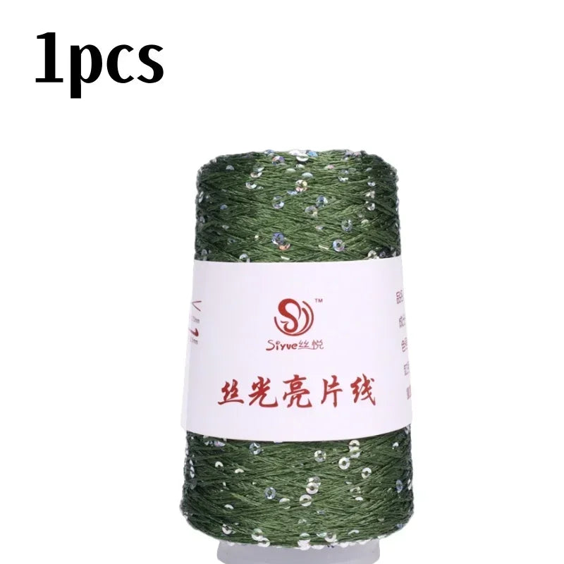150 Colour 700M 100g special Sequin yarn DIY garment accessories Rag doll Knitting yarn
