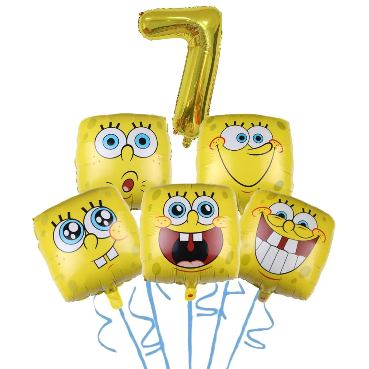 Cartoon SpongeBob Theme Birthday Party Decoration Balloons Digital Balloons Baby Shower Birthday Gifts Party latex Party Balloon