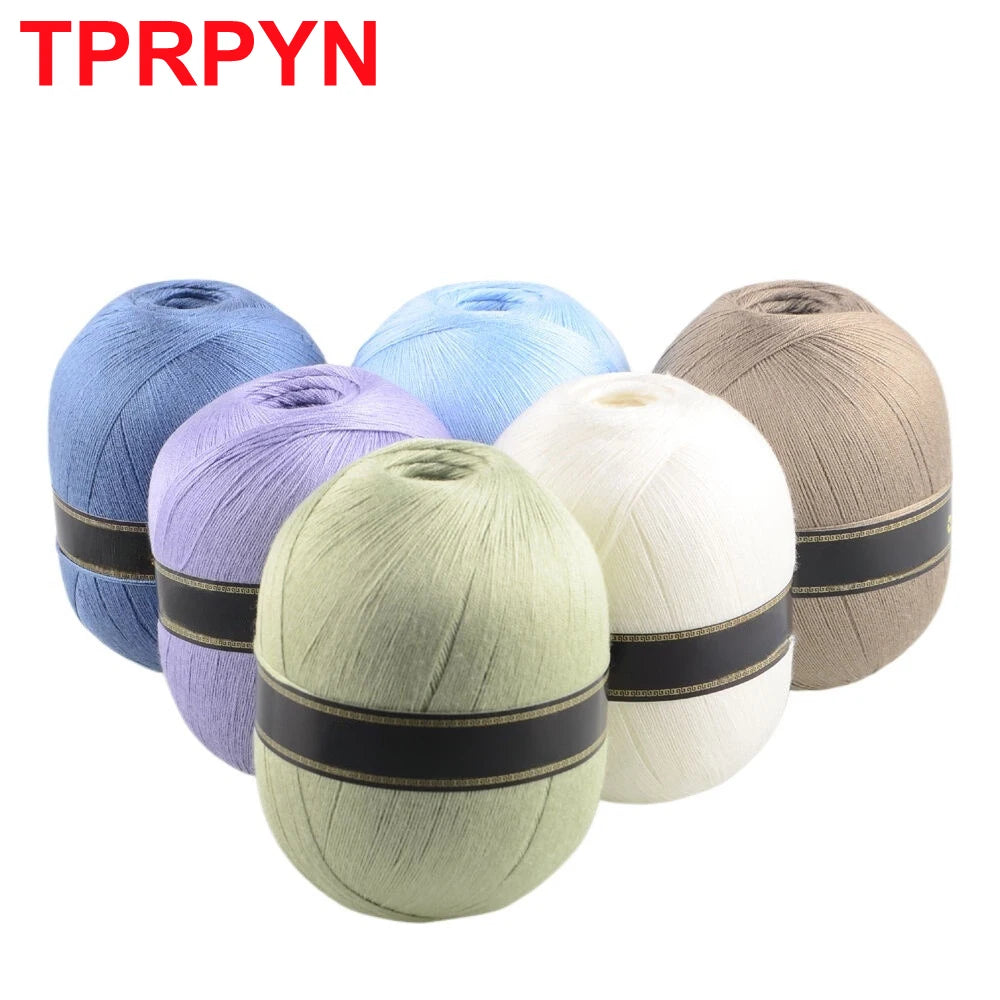 2Pcs Silk Cotton Yarn hand knitting Thin Lace yarn for Crocheting knit Sweater Shawls Scarves hat line Crochet amigurmi thread