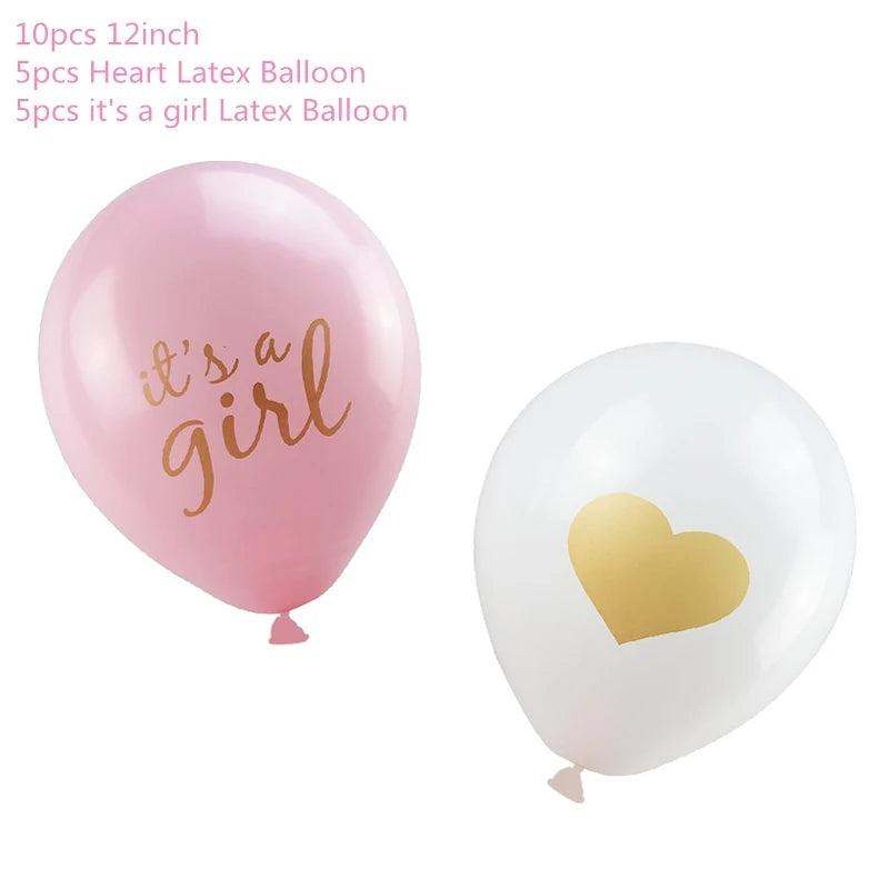 Baby Shower Boy Girl Decorations Set It's a Boy It's a Girl oh baby Balloons Gender Reveal Kids Birthday Party Baby Shower Gifts