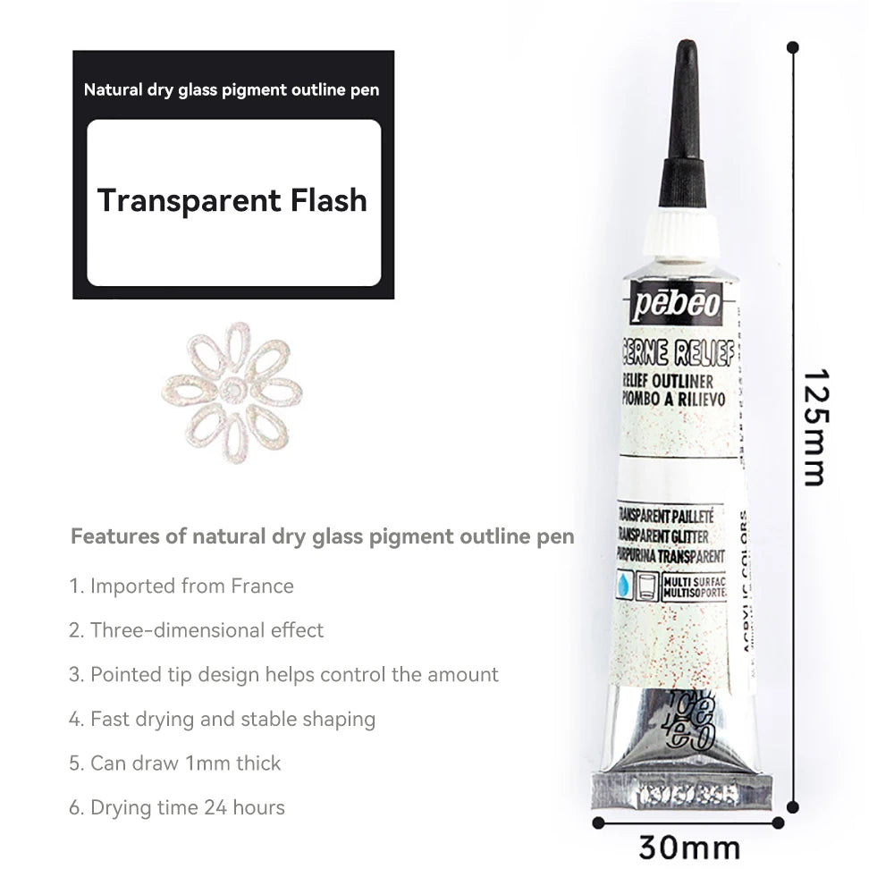 Creative 20ml Acrylic Paints Rich Color Waterproof Glass Pigments Tube For Painting Supplies Artist Drawing Art DIY Crafts