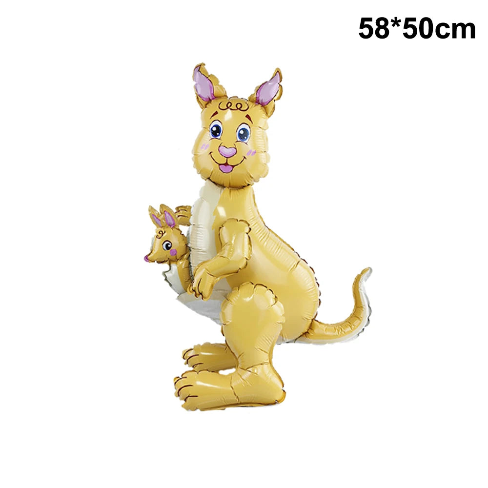 Walking Inflatable Lion Giraffe Balloons Panda Elephant Tiger Safari Animal Balloon Kids Jungle Animal Baby Shower Decorations
