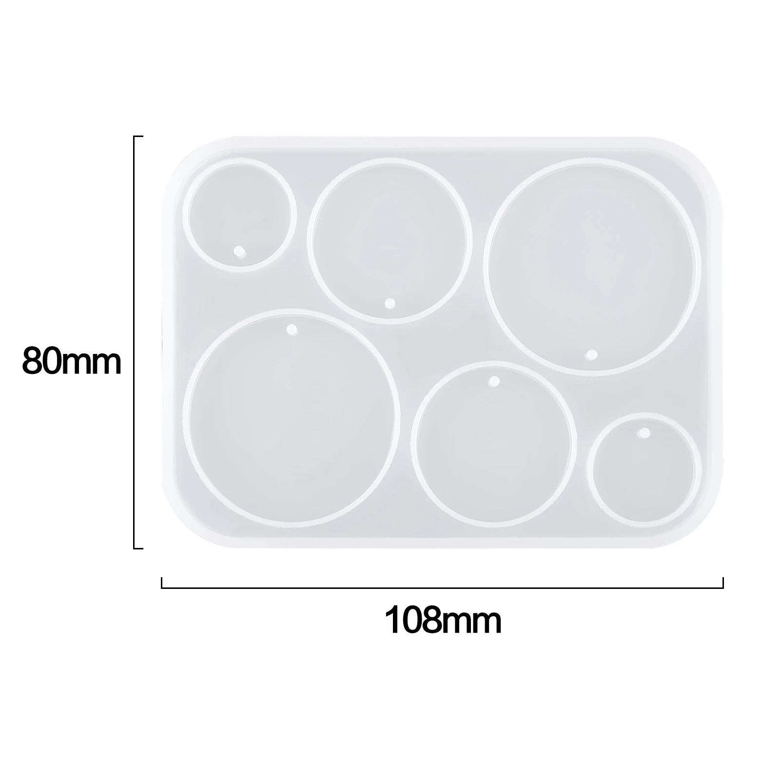 Geometric Earring Pendant Silicone Mold For Epoxy Resin DIY Earring Keychain Necklace Charms Resin Silicone Mold Jewelry Making